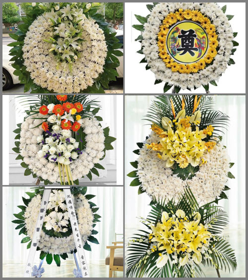 山东青岛莱西市院上镇黄王地村花圈速递